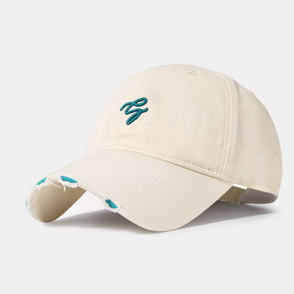 Distressed Embroidered Baseball Cap, image 6