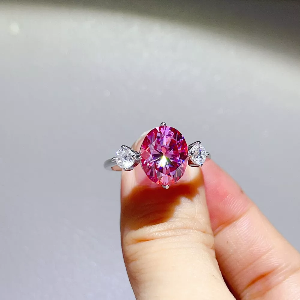 5 Carat Moissanite 925 Sterling Silver Ring