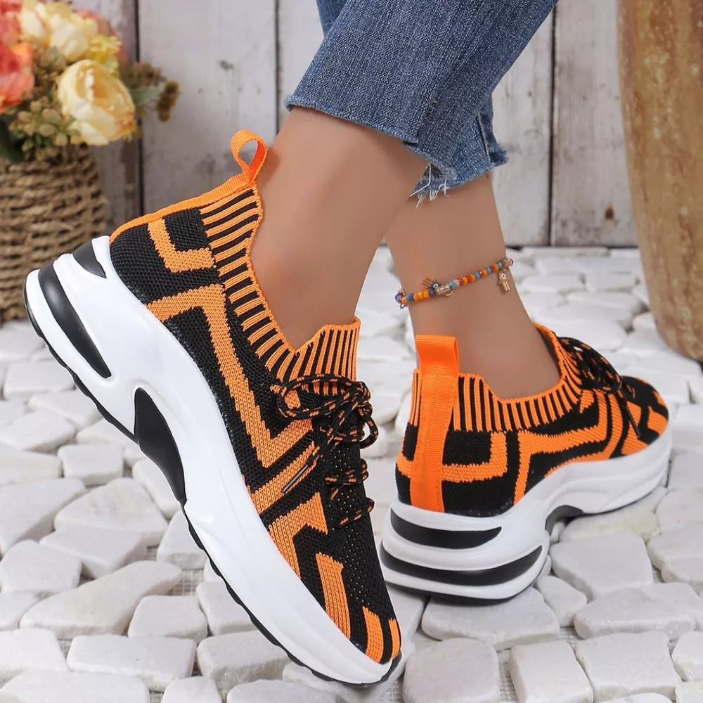 Round Toe Platform Sneakers, image 11
