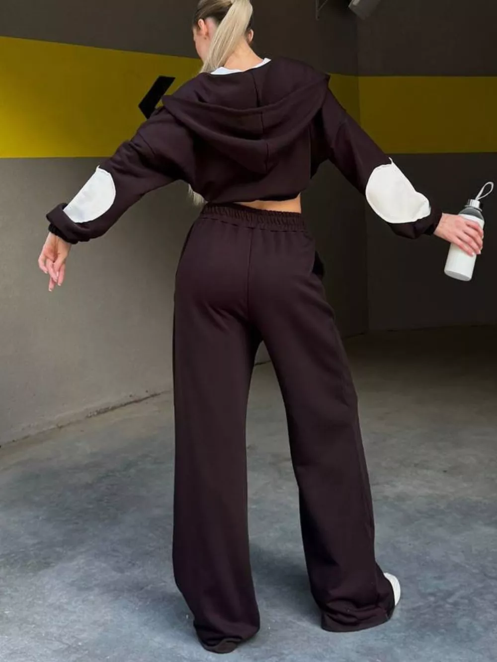 Zip Up Hoodie and Wide-Leg Pants Set, image 16