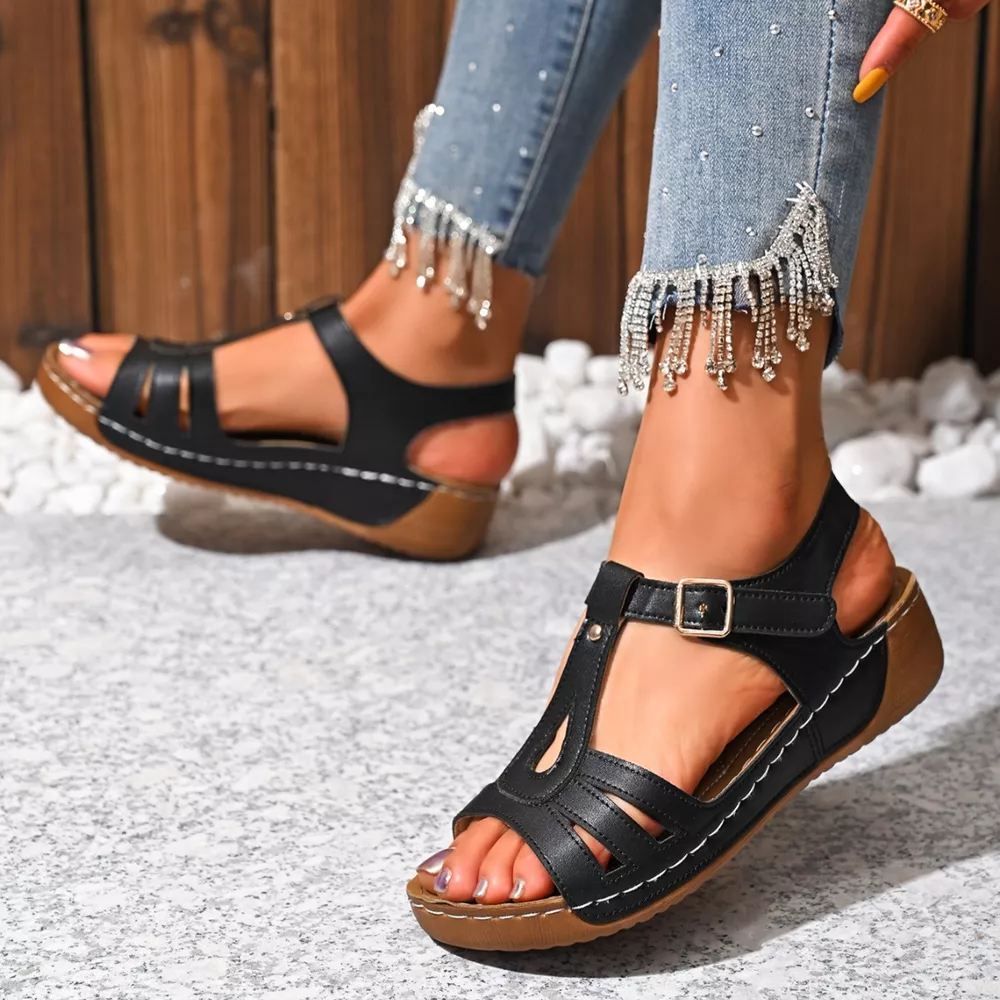 Open Toe Wedge Sandals, image 12