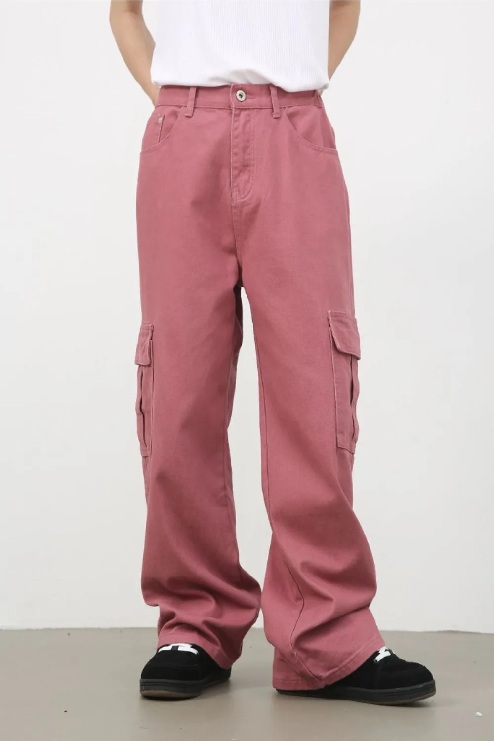 Men's Mid Rise Jeans with Cargo Pockets, image 2