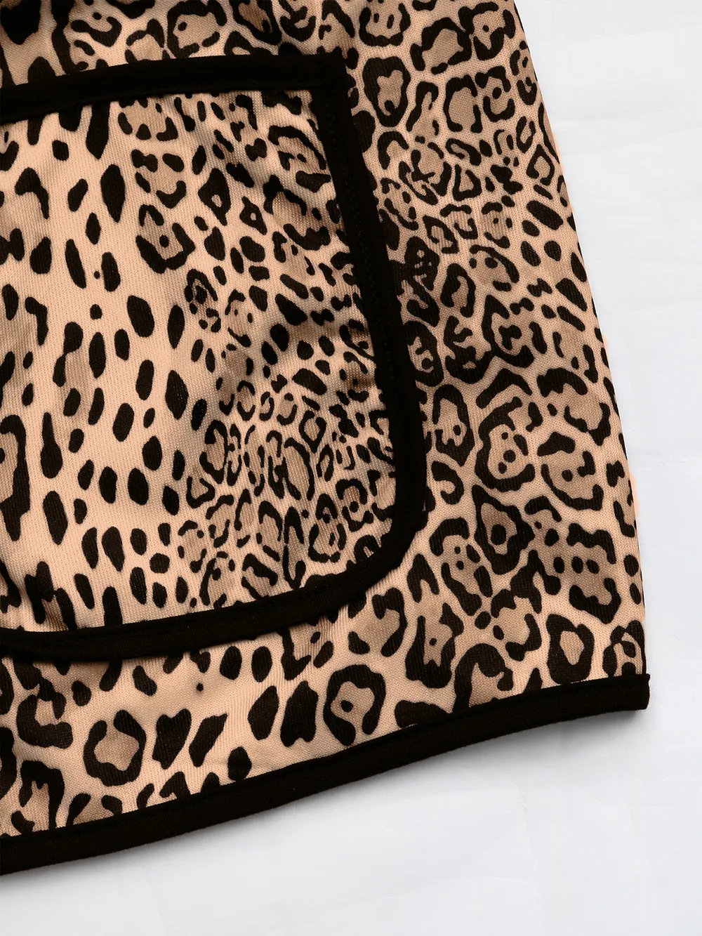 Leopard Open Front Long Sleeve Jacket, image 4