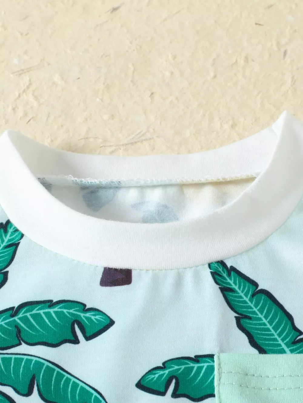 Children's Tropical Banana Print Casual Tee and Shorts Set, image 3