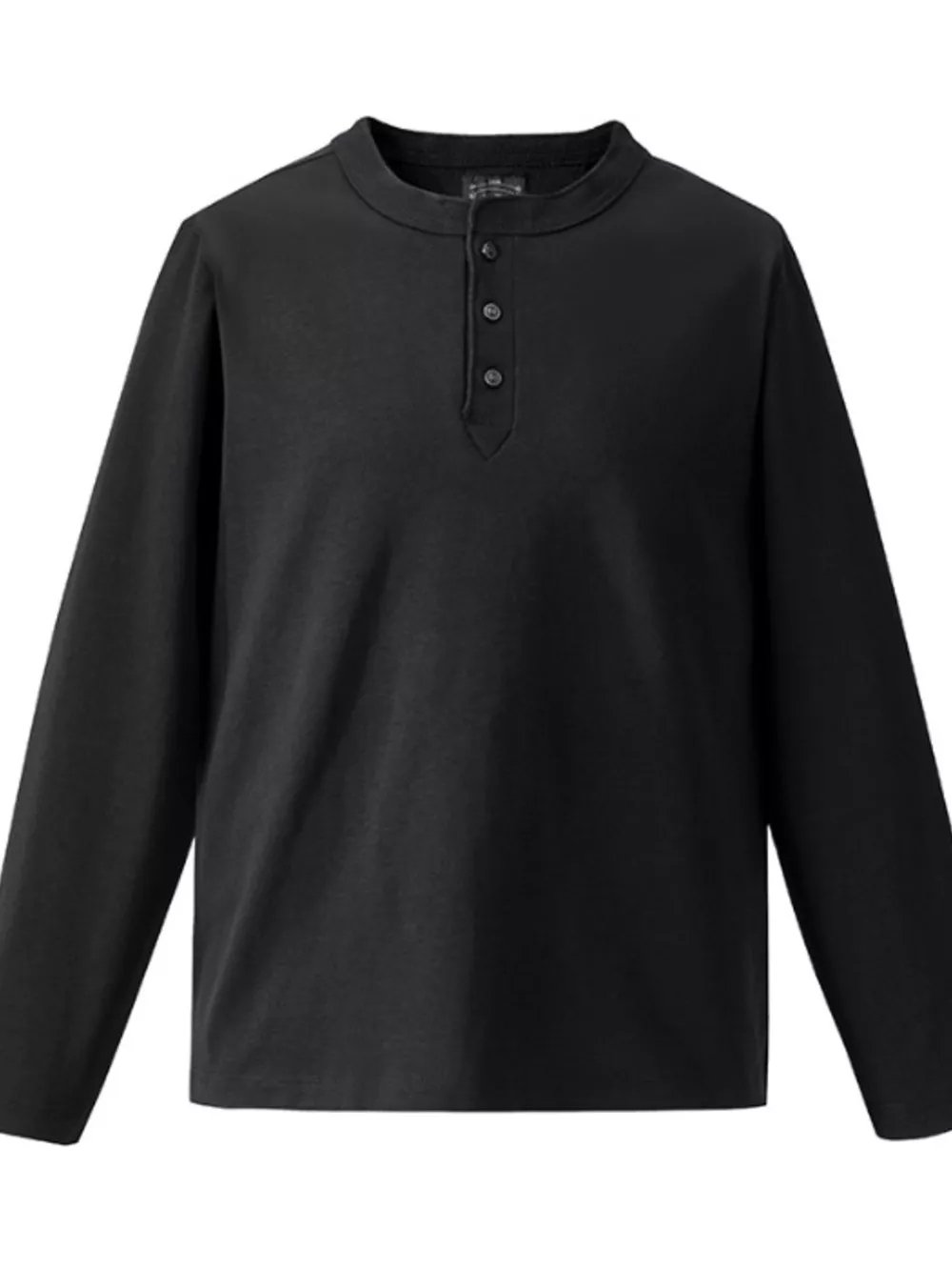 Men's Plus Size Casual Henley Long Sleeve T-Shirt, image 7