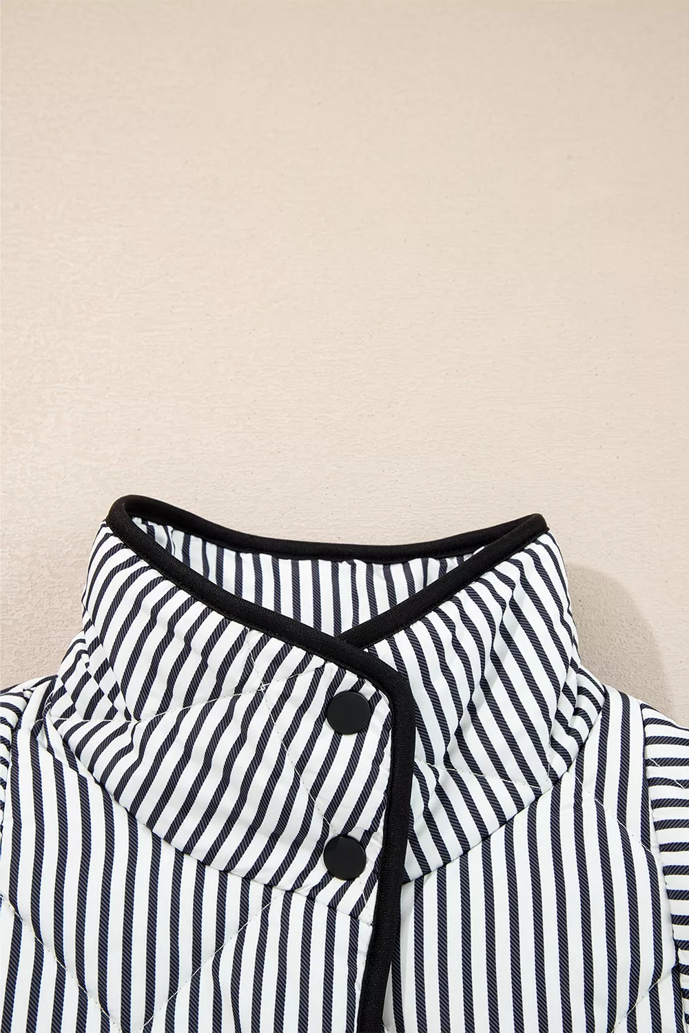 Striped Quilted Vest Coat, image 9