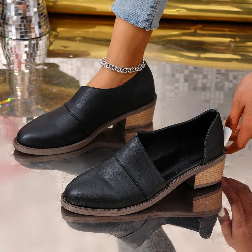 Point Toe Block Heels Pumps, image 4