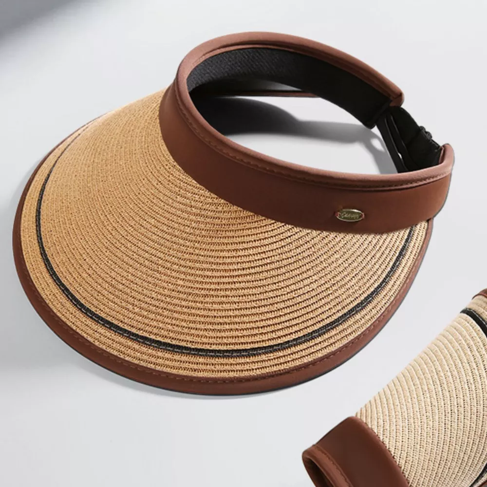 Wide Brim Straw Visor Hat, image 6
