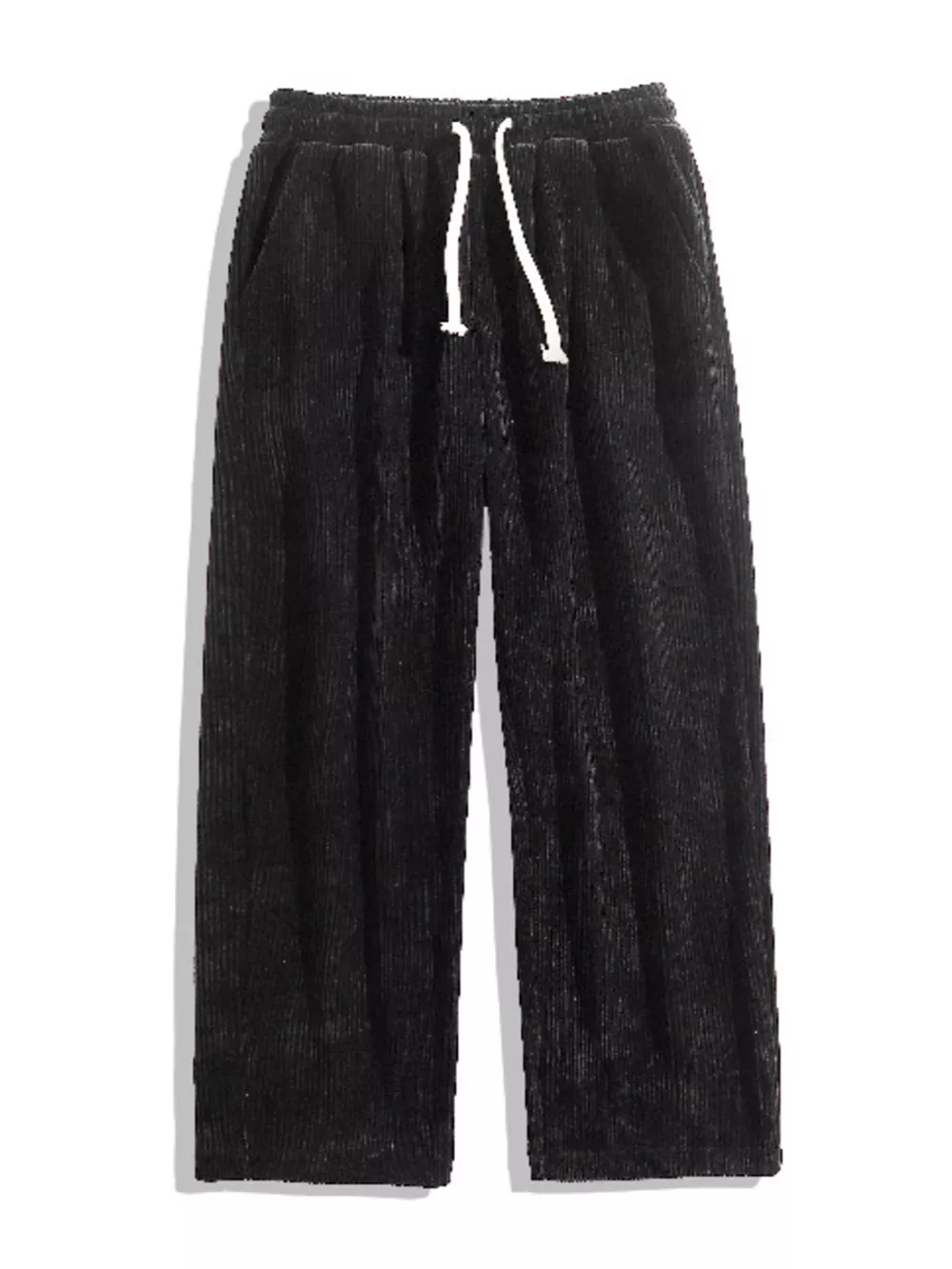 Men's Full Size Drawstring Wide Leg Corduroy Pants Plus Size, image 7