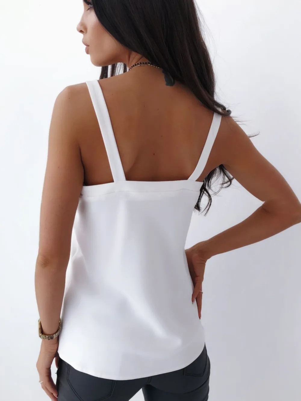 V-Neck Wide Strap Cami, image 3