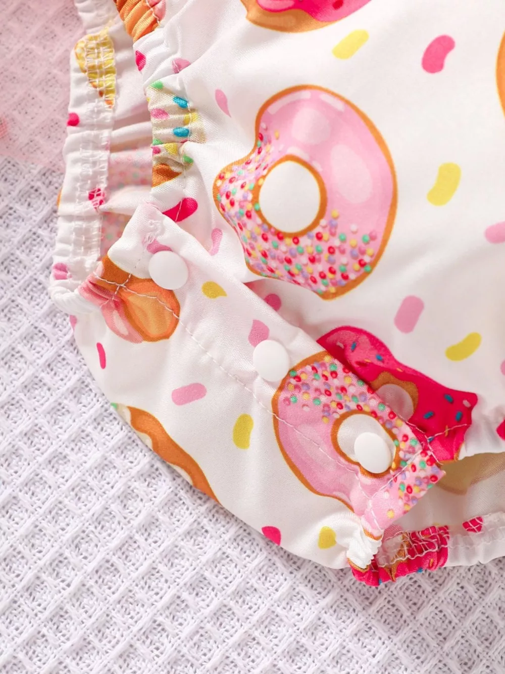 Children's Printed Smocked One-Piece with Headband, image 9