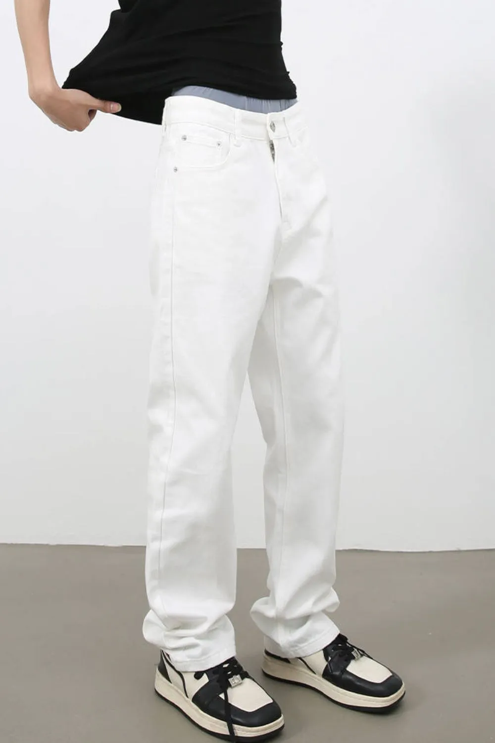 Men's Mid Rise Jeans with Pockets, image 2