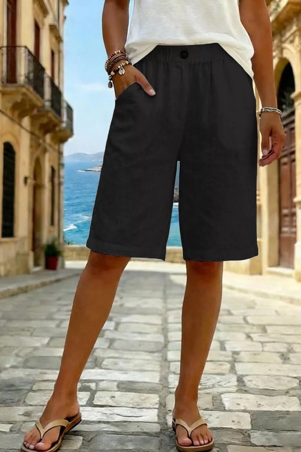 Elastic Waist Shorts, image 8