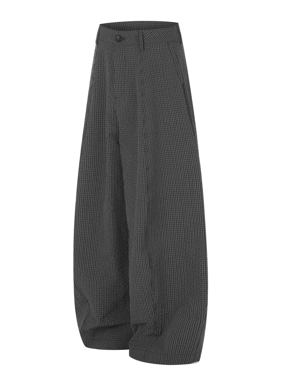 Men's Wide Leg Plaid Pants, image 3