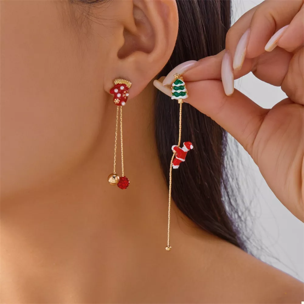 Christmas Santa Drop Earrings