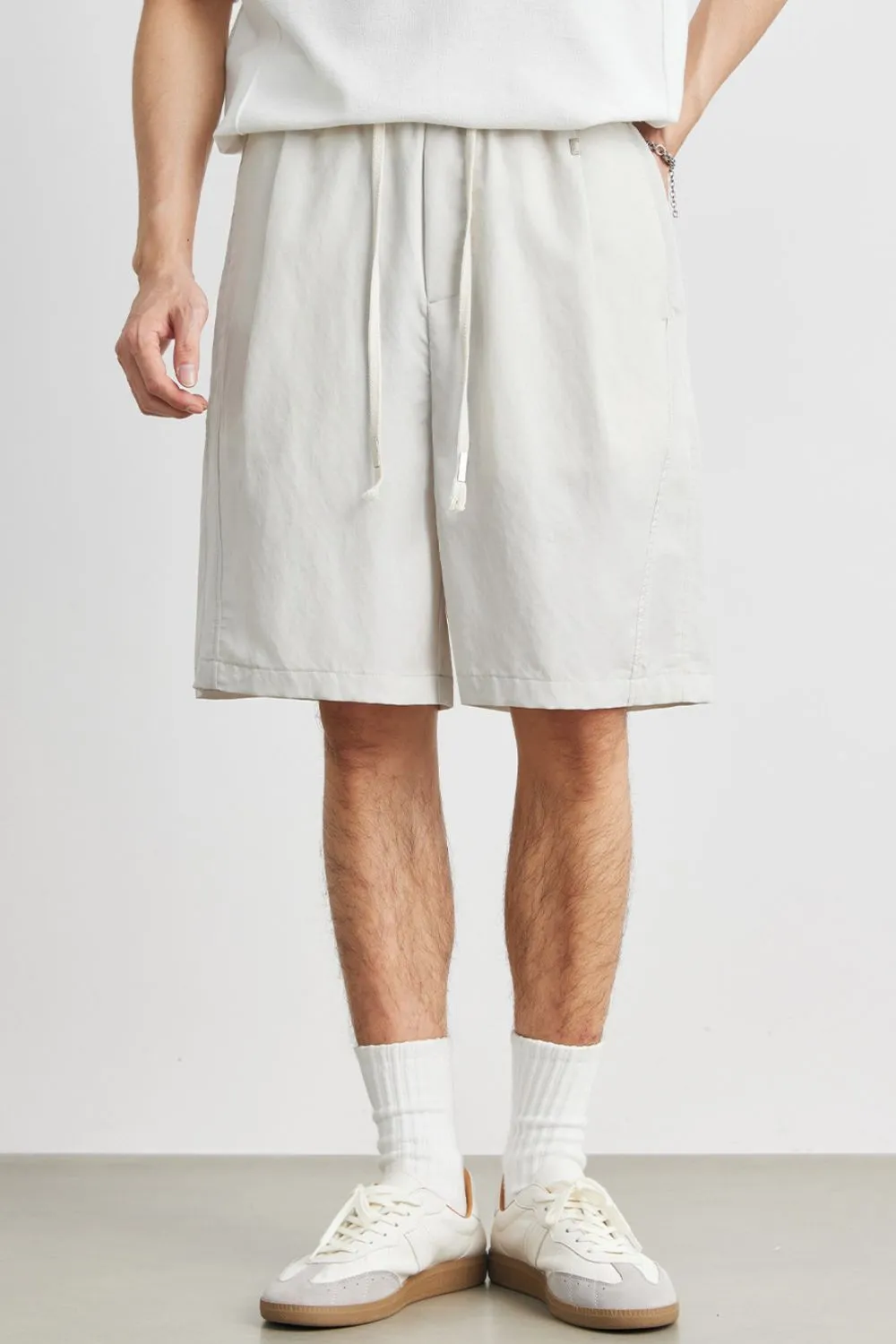 Men's Full Size Relaxed Drawstring Shorts Plus Size, image 3