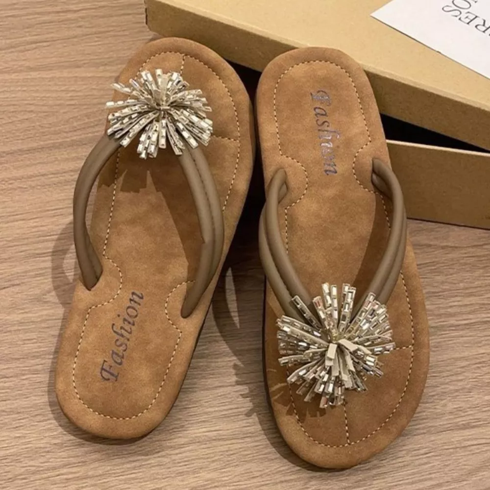 Toe Post Flats Sandals, image 7