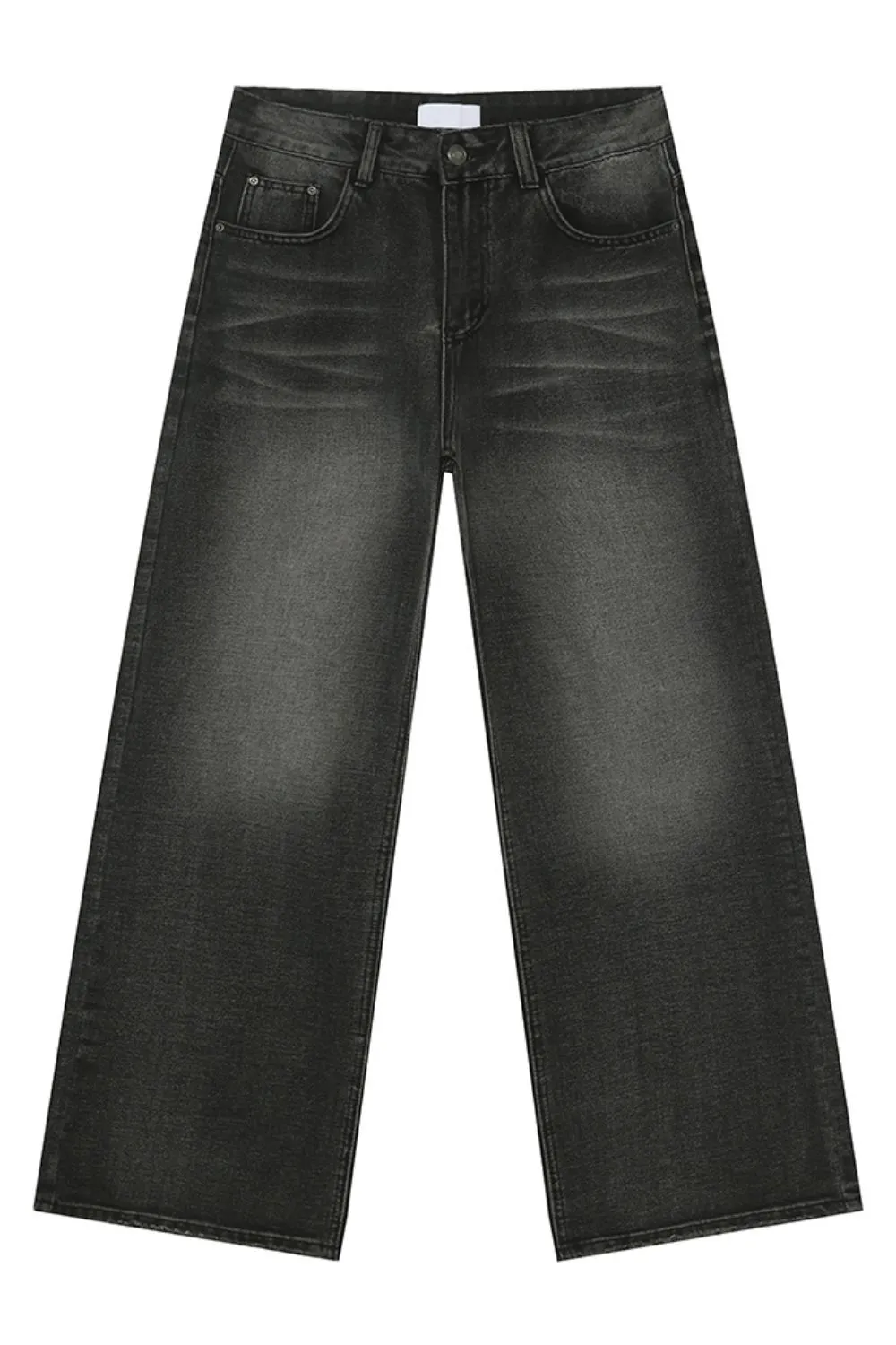Wide Leg Pocketed Jeans