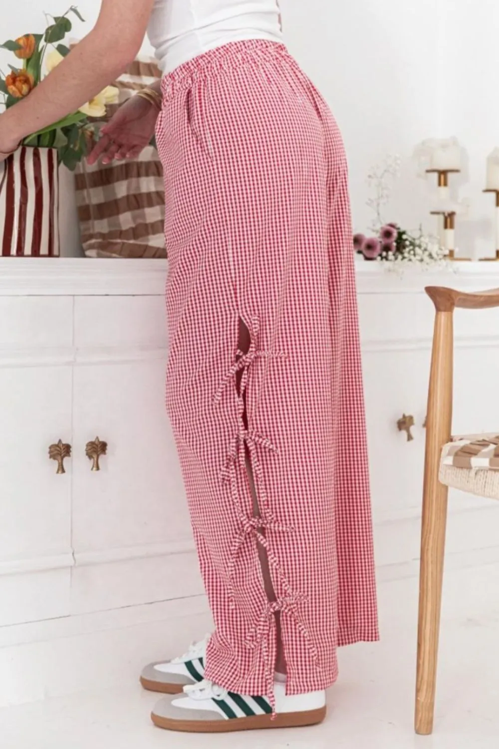 Side Tied Pants with Pockets, image 8