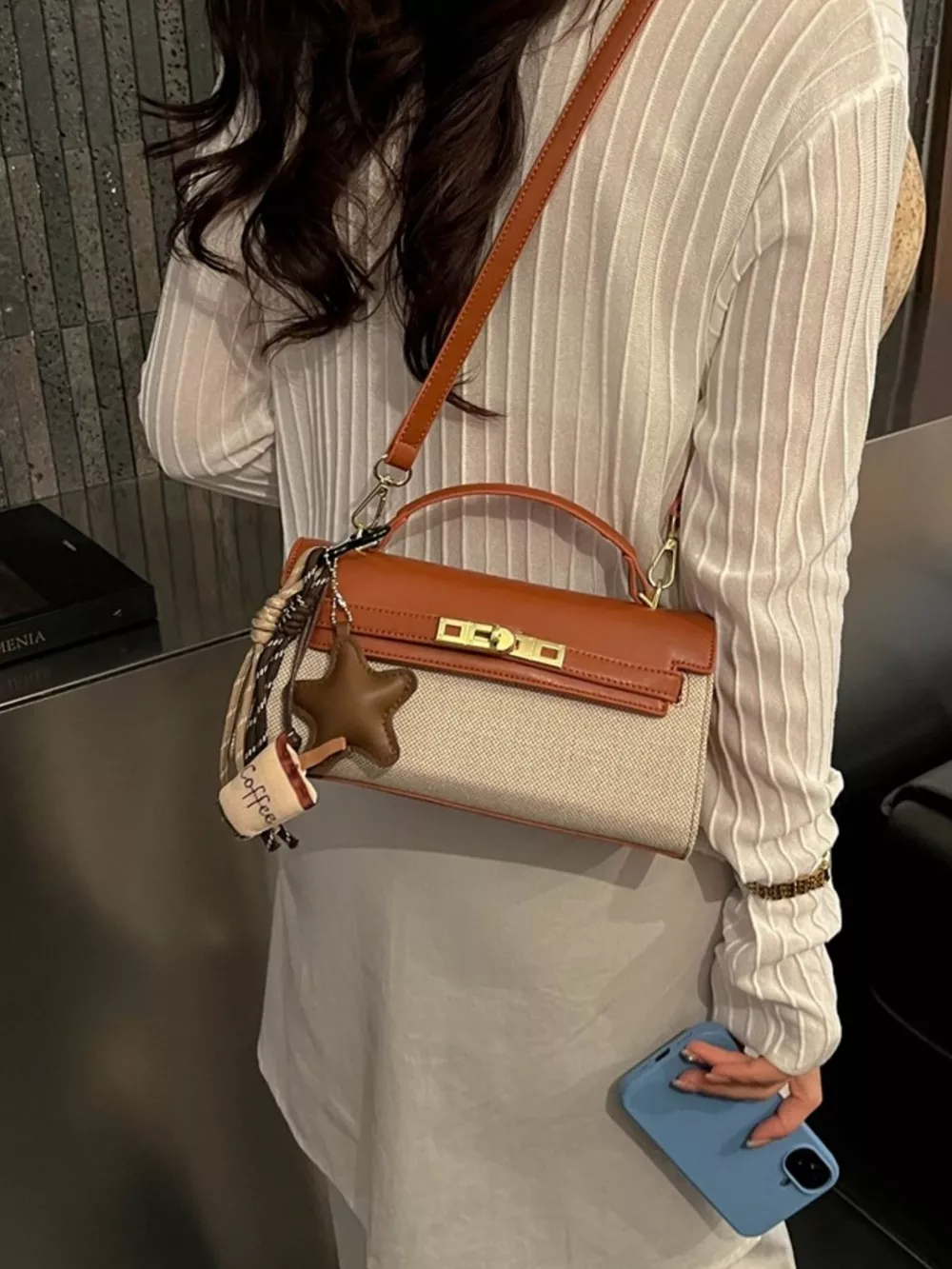 Two-Tone Flap Crossbody Bag, image 6