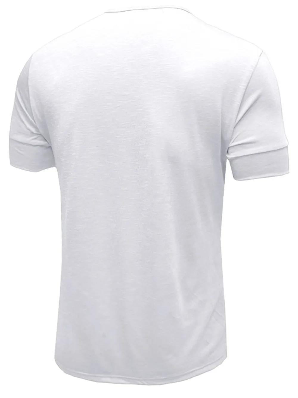 Men's Classic Button Detail Henley Polo T-Shirt, image 5