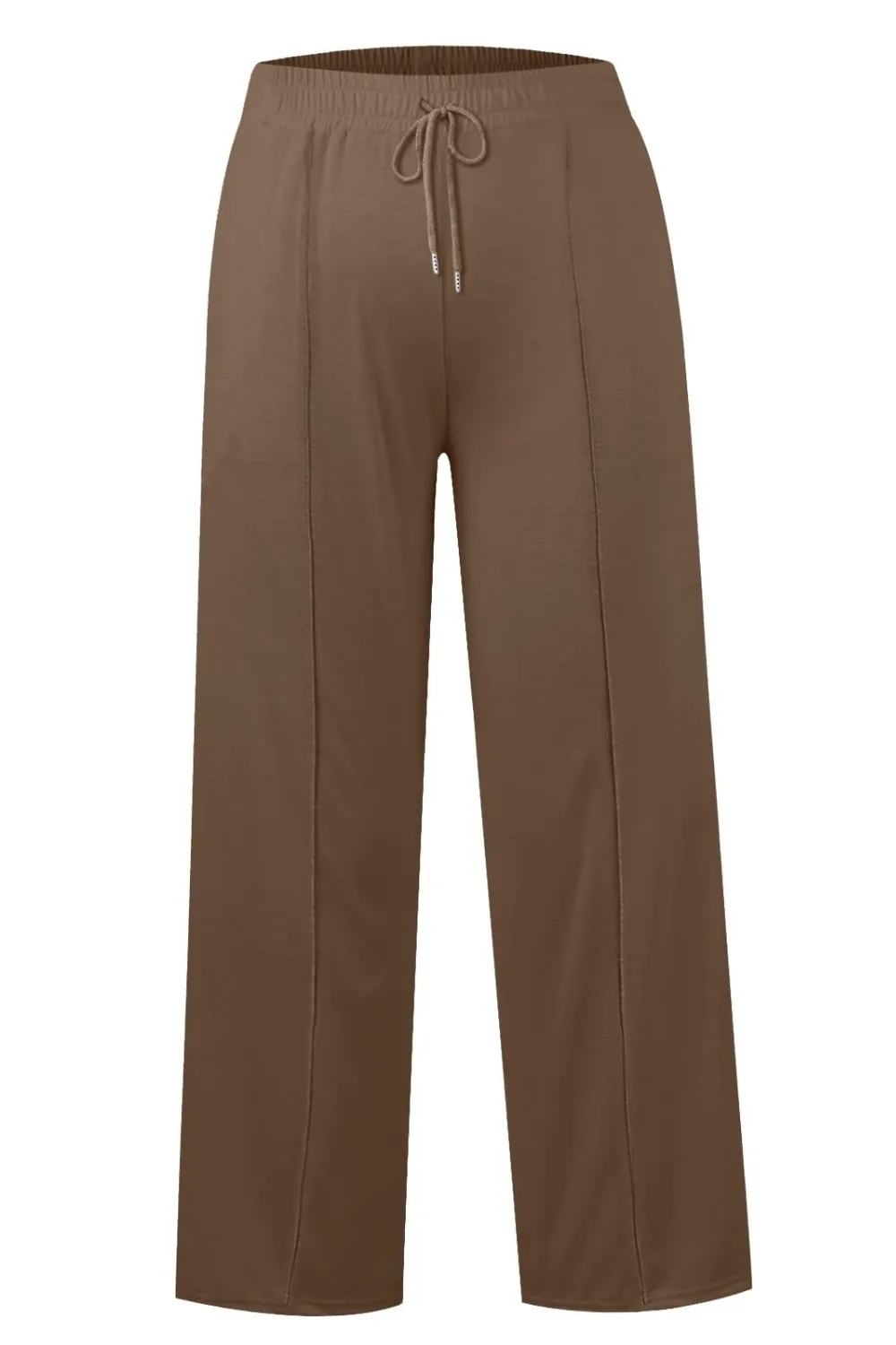 Drawstring Elastic Waist Wide Leg Pants, image 32