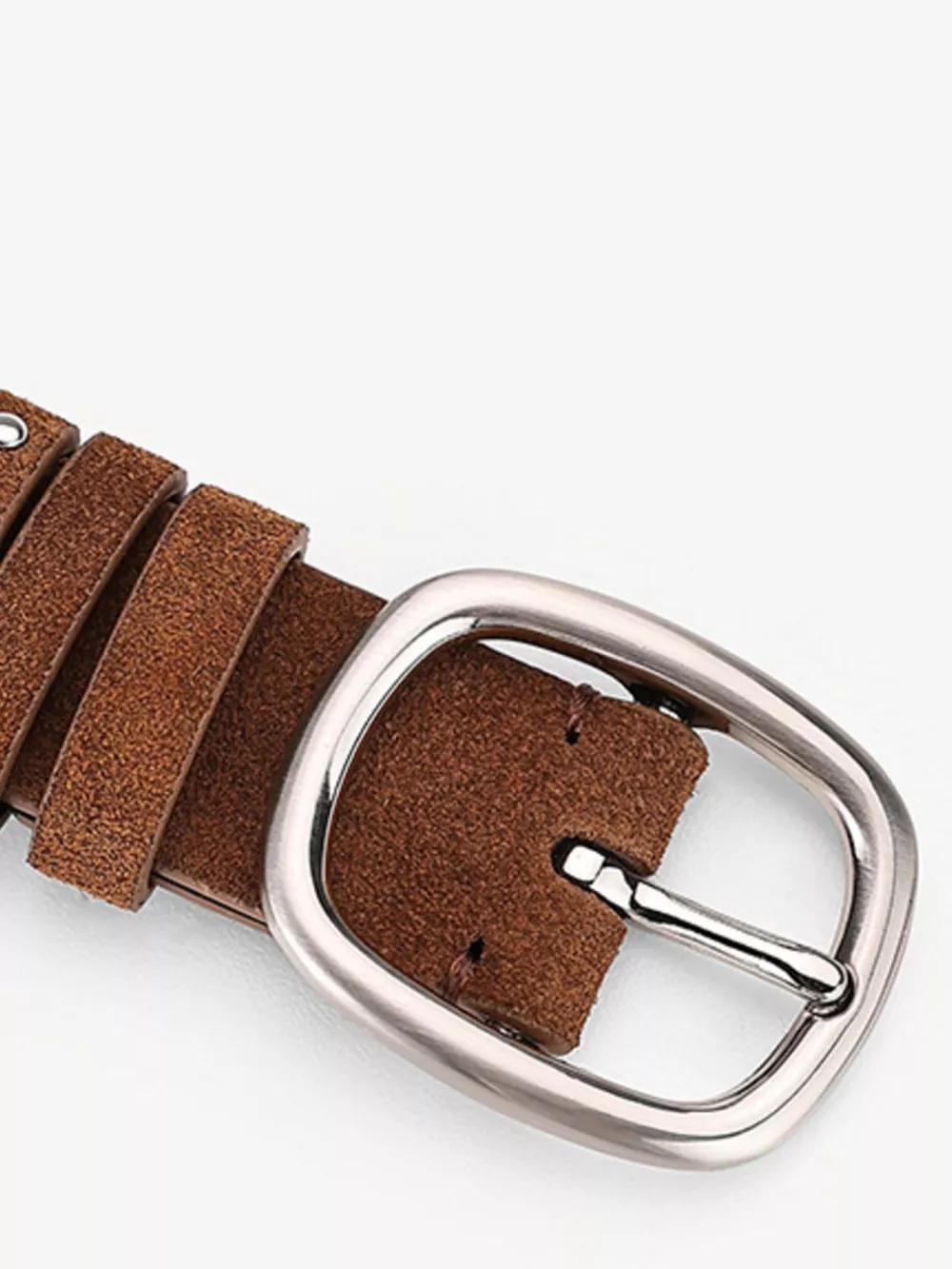 Studded Silver Buckle Belt, image 6