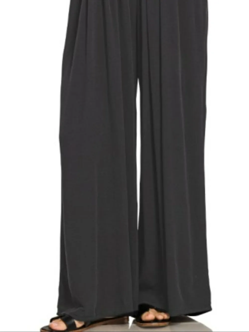 Woven Rayon Crepe Wide Leg Overalls, image 3