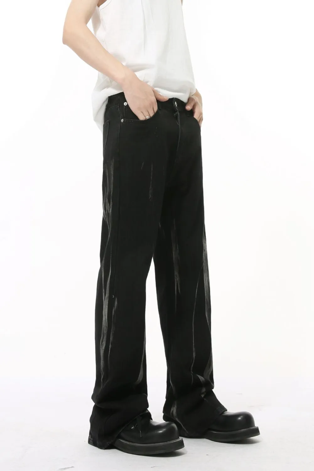 Tie-Dye Jeans with Pockets, image 4