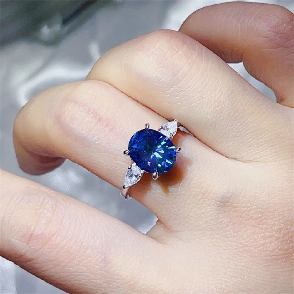 3 Carat Moissanite 925 Sterling Silver Ring, image 4
