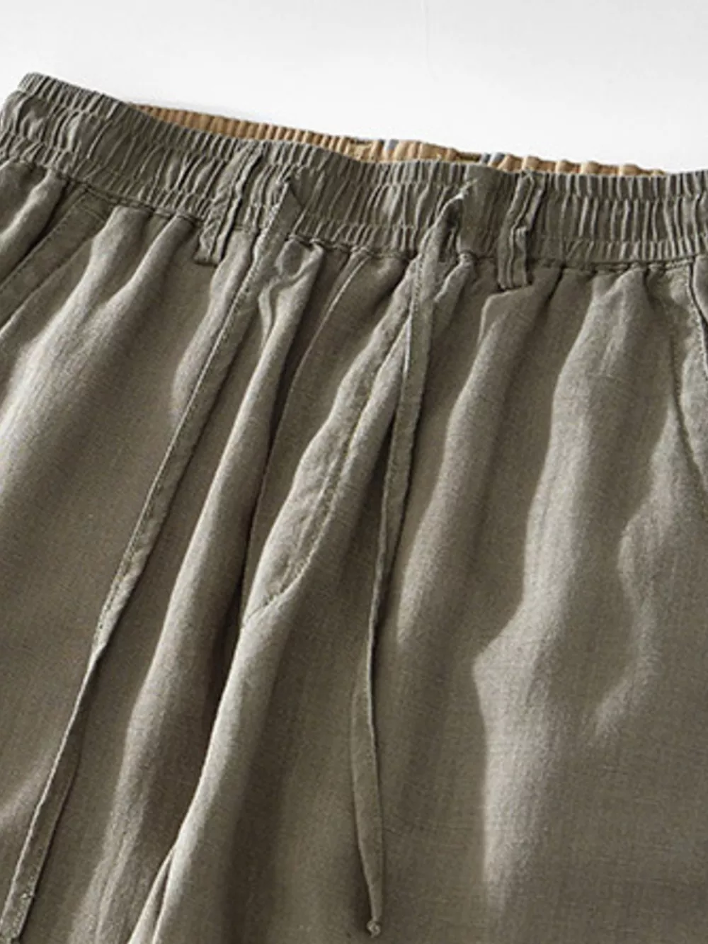 Men's Plus Size Casual Elastic Waist Drawstring Pants, image 9