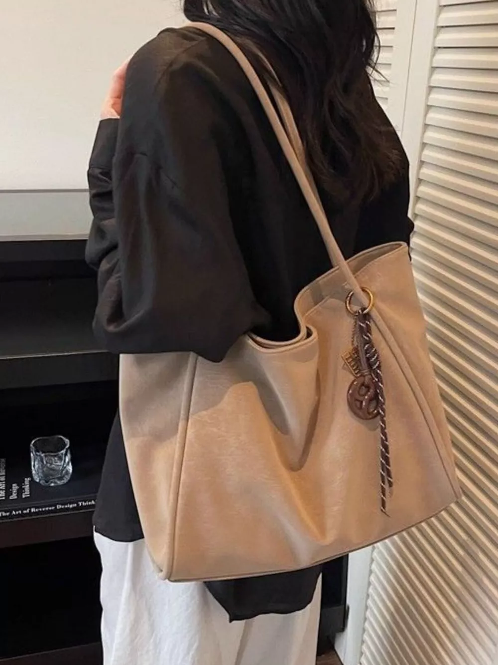 Solid Color Shoulder Bag, image 8