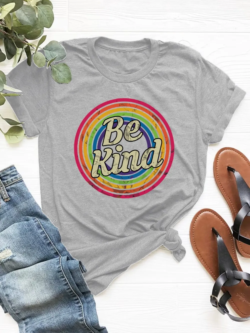 Graphic Round Neck Short Sleeve T-Shirt, image 7