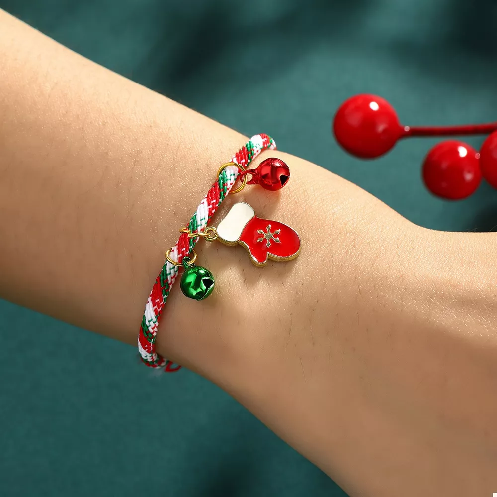 Christmas Charm Braided Rope Bracelet, image 9