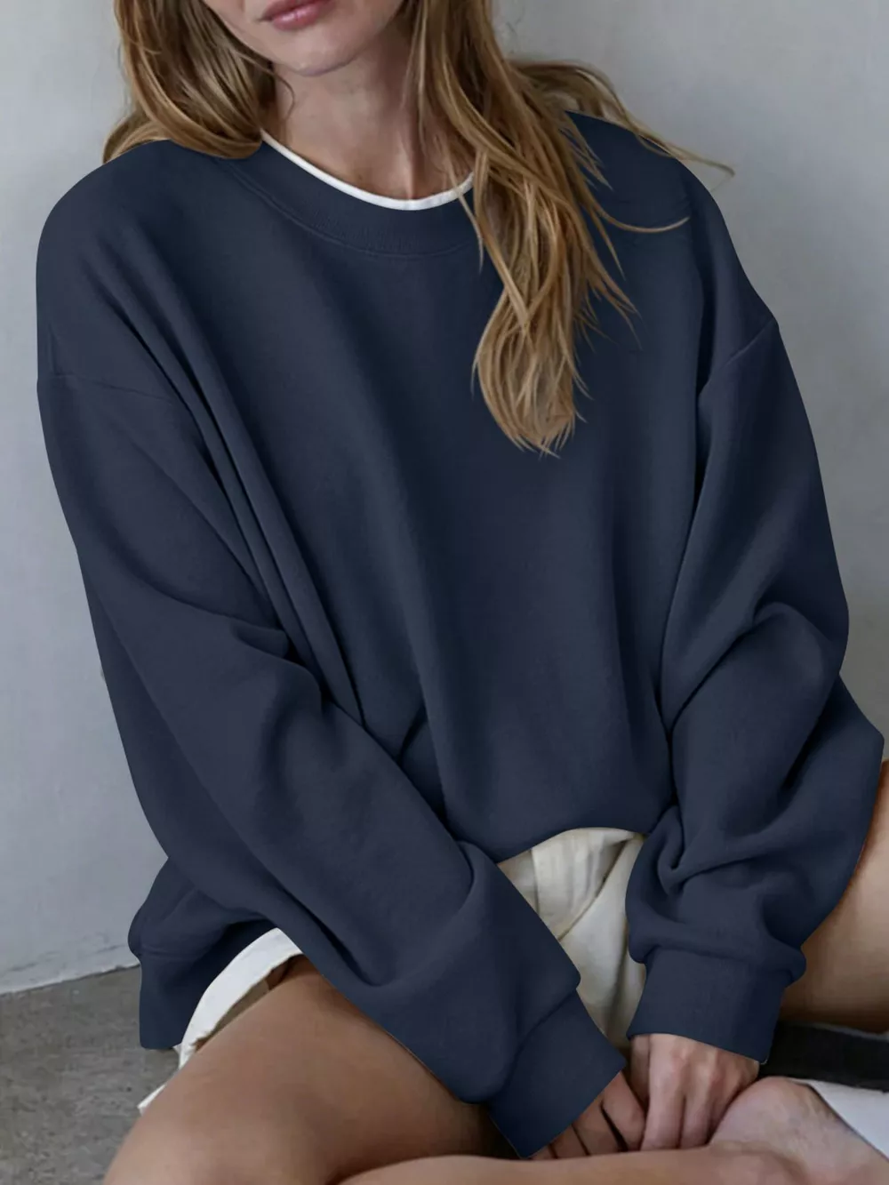 Oversized Crew Neck Sweatshirt, image 19