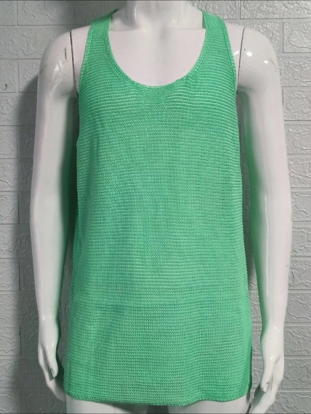 Men's Plus Size Scoop Neck Knit Tank, image 11