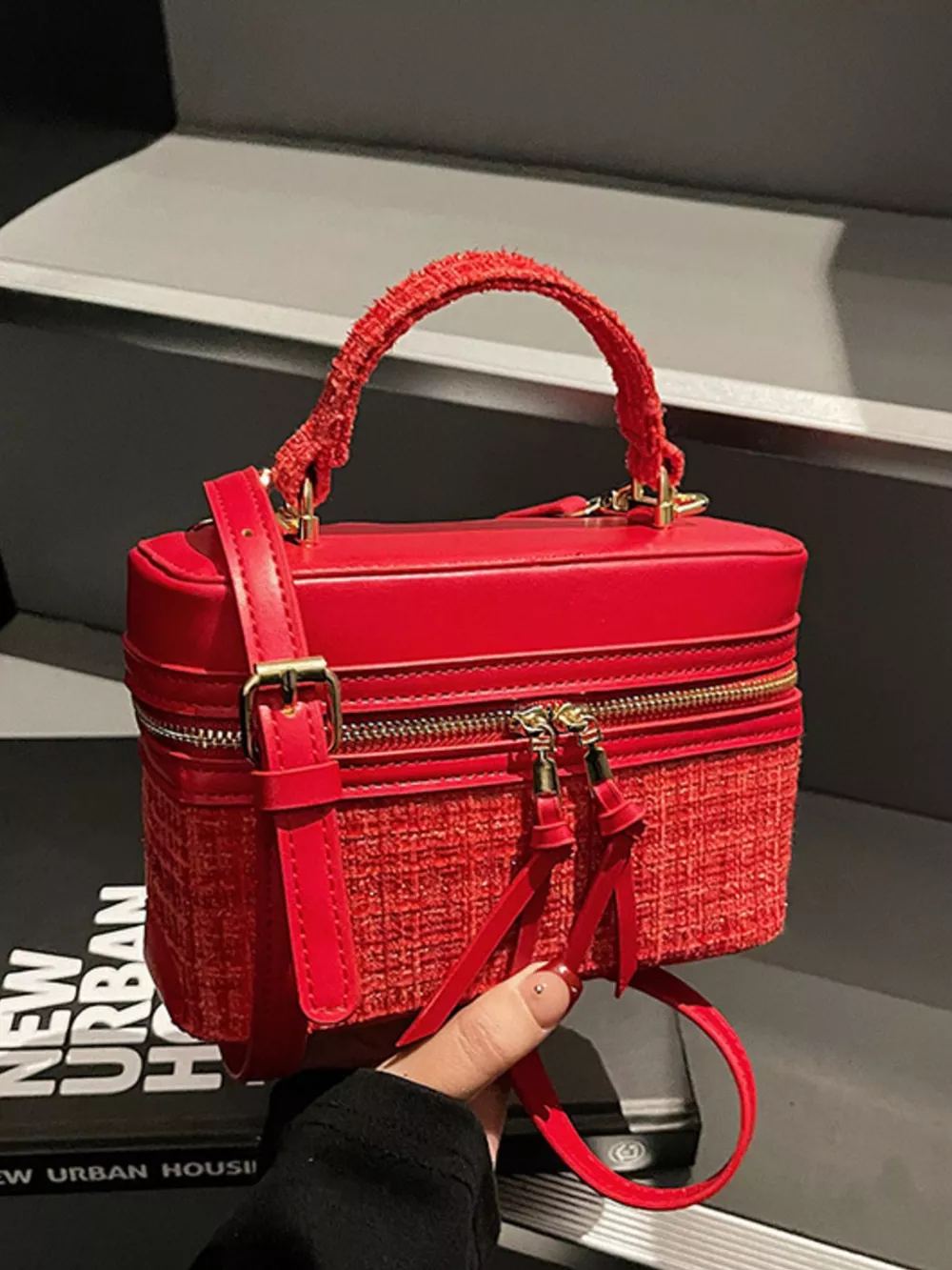 Boxy Top Handle Crossbody Bag, image 7
