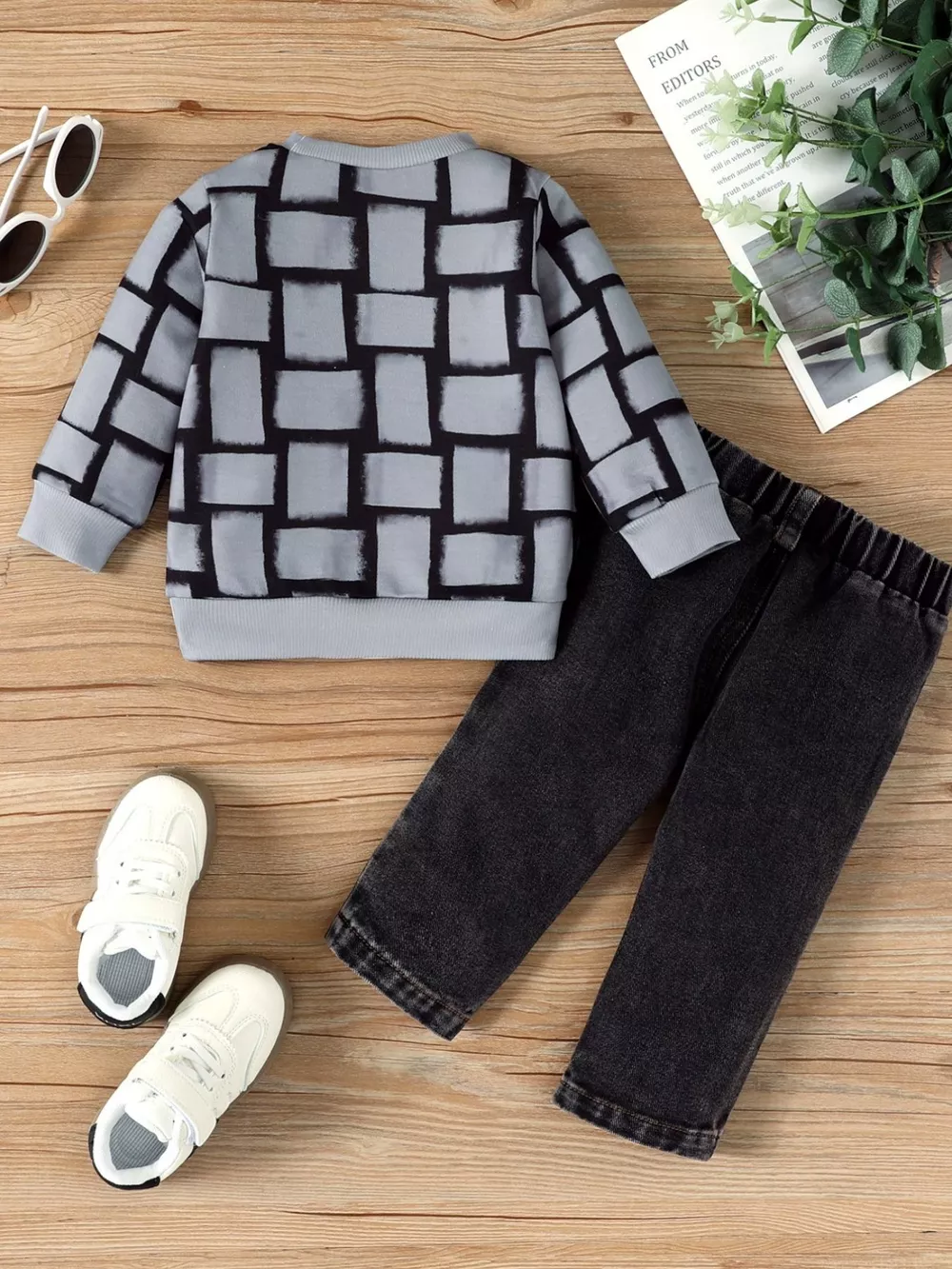 Children's Long Sleeve Top & Jeans Set, image 4