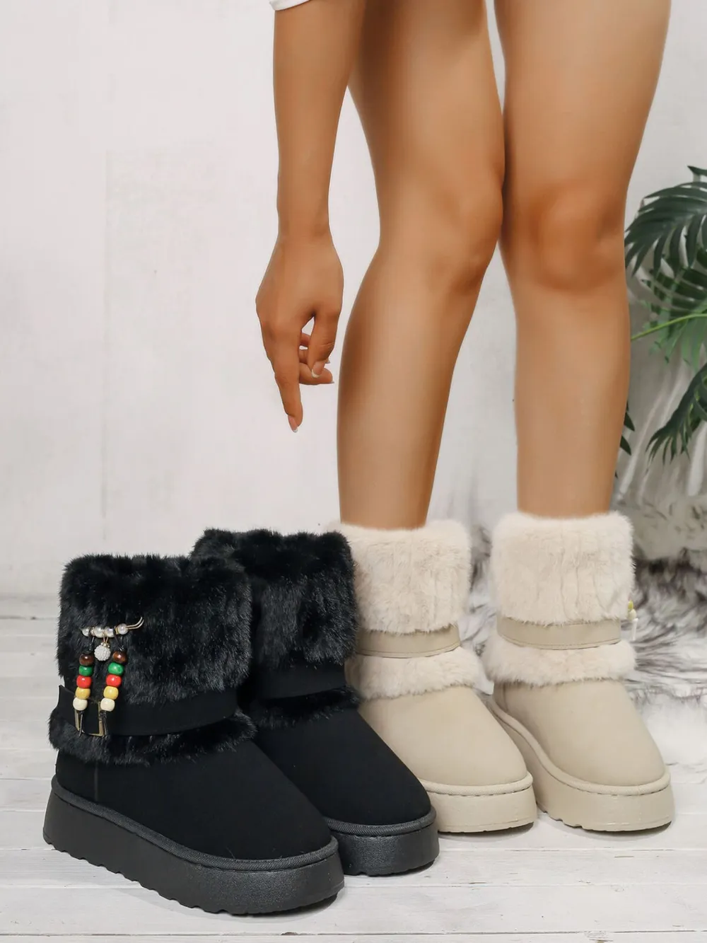 Round Toe Platform Boots, image 2