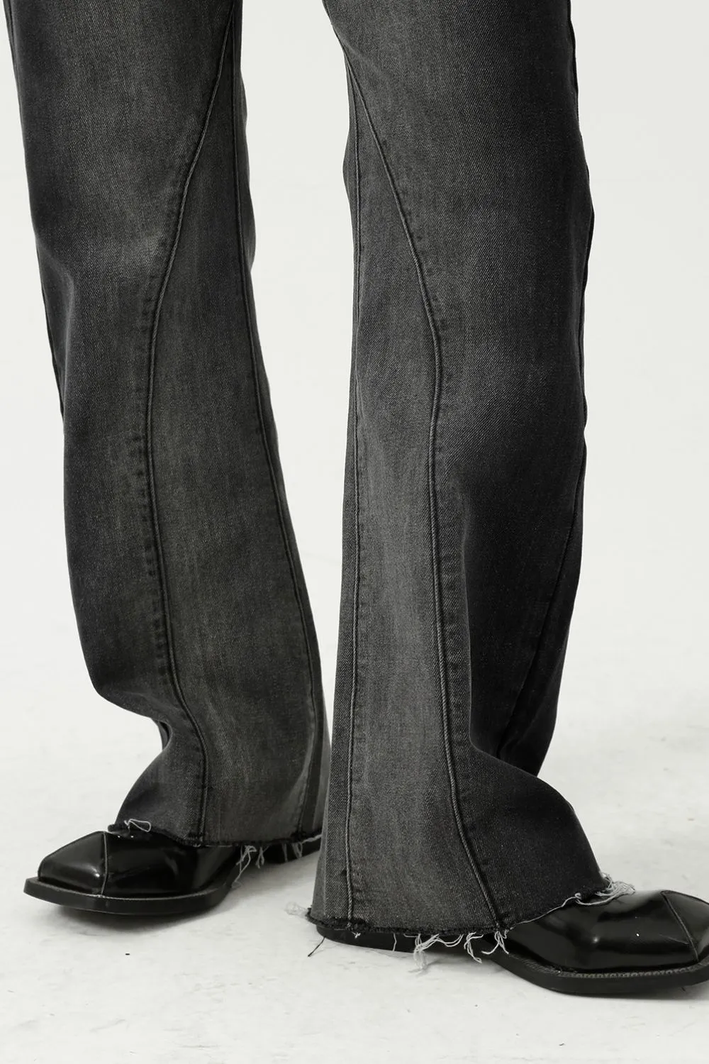 Frayed Hem Jeans with Pockets, image 5
