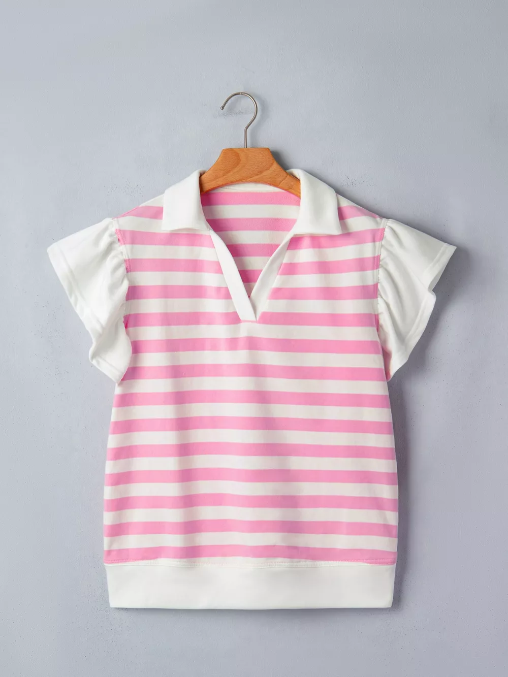 Striped Ruffled Sleeve Blouse, image 18