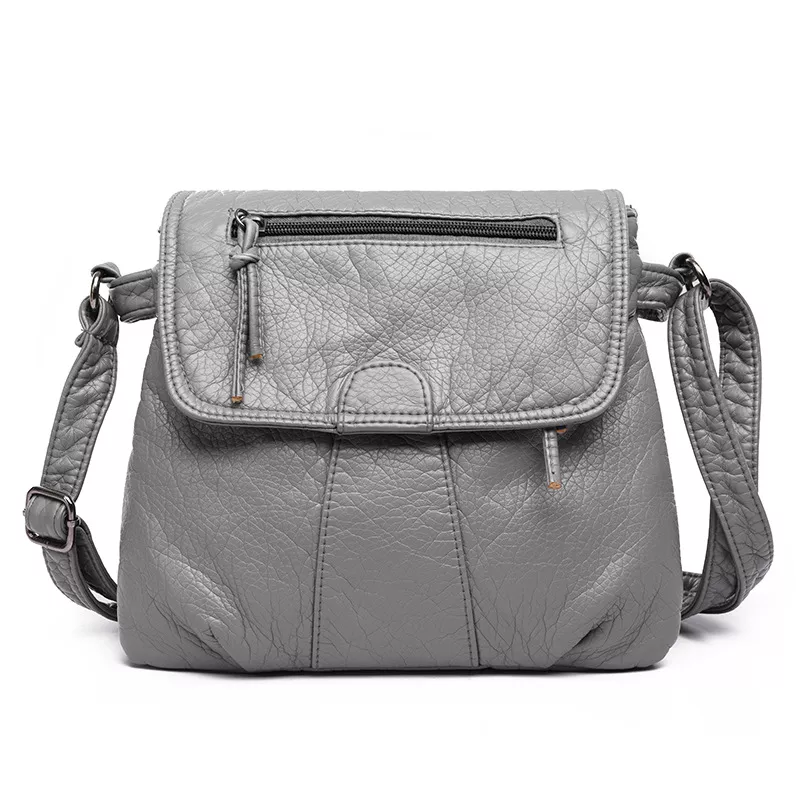 Leather Adjustable Strap Crossbody Bag, image 7