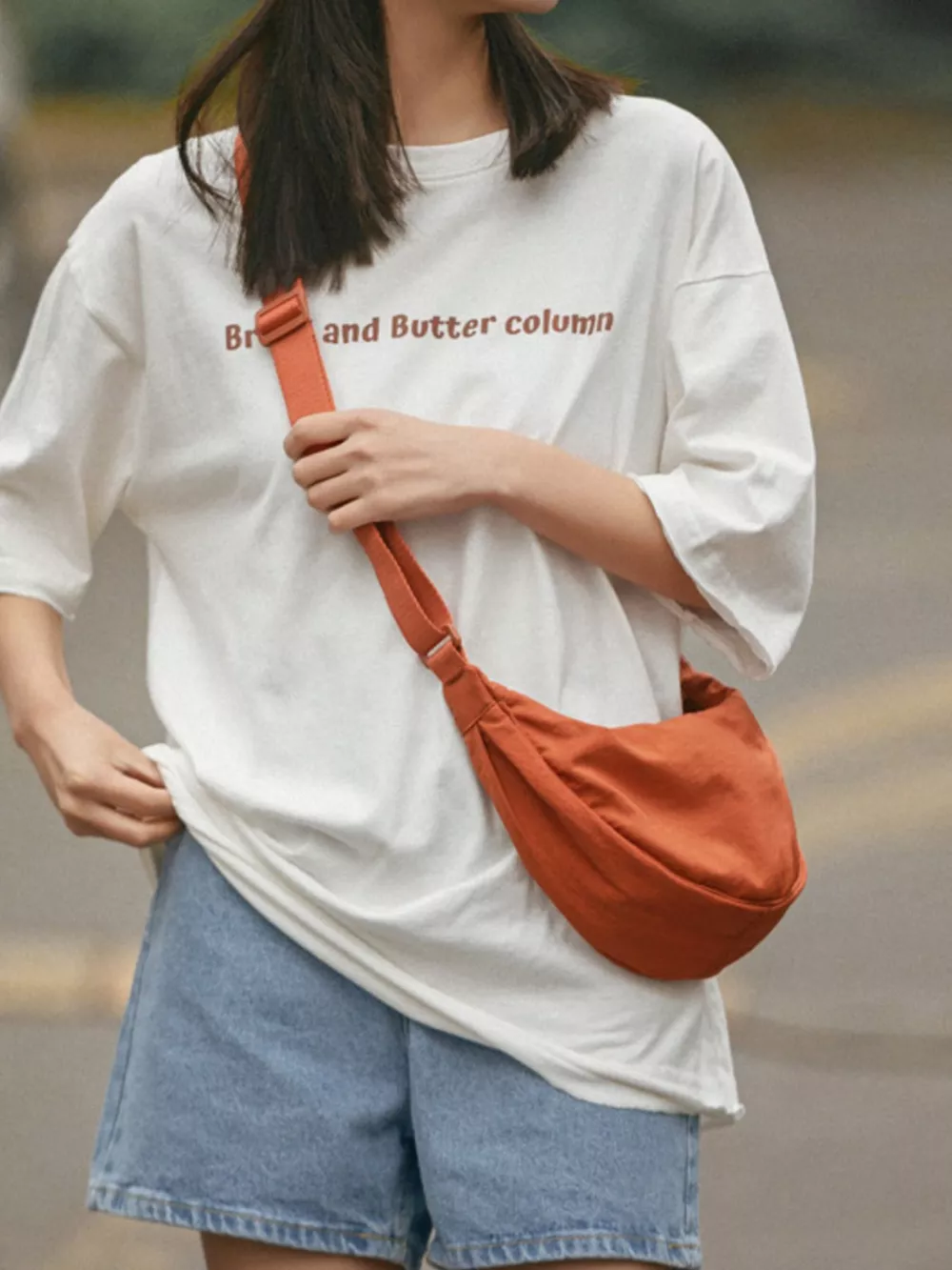 Casual Lightweight Crescent Crossbody Bag, image 6