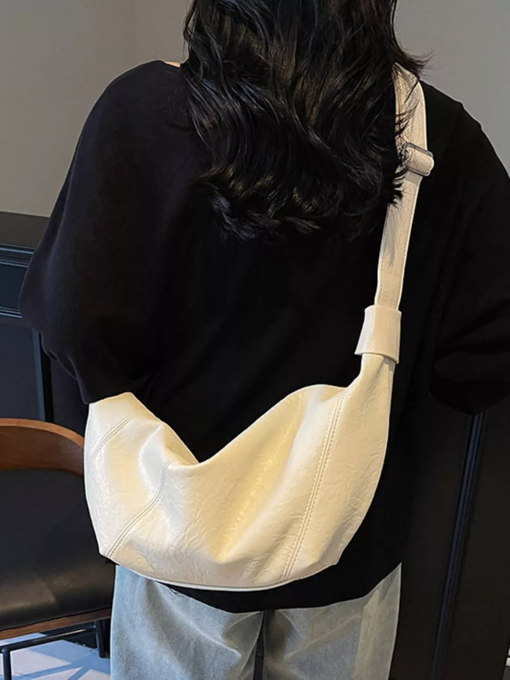 Casual Style Crescent Crossbody Bag, image 2