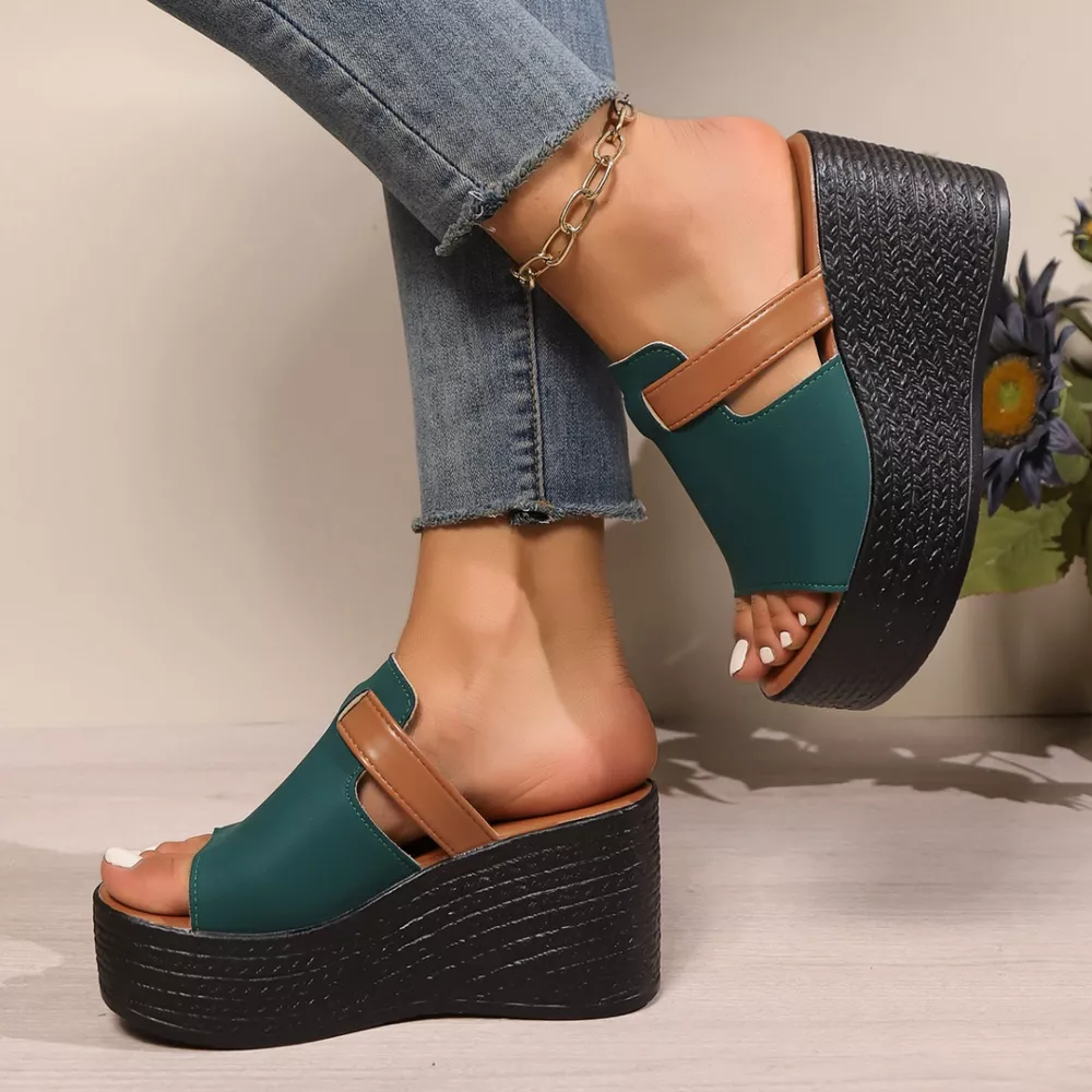 Open Toe Platform Wedge Sandals, image 13