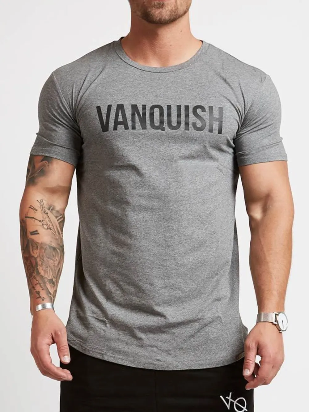 Men's Letter Round Neck Short Sleeve T-Shirt, image 4