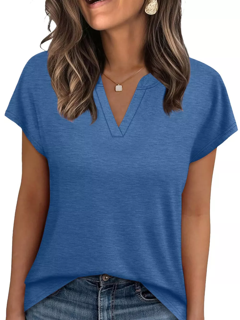 Notched Short Sleeve T-Shirt, image 21