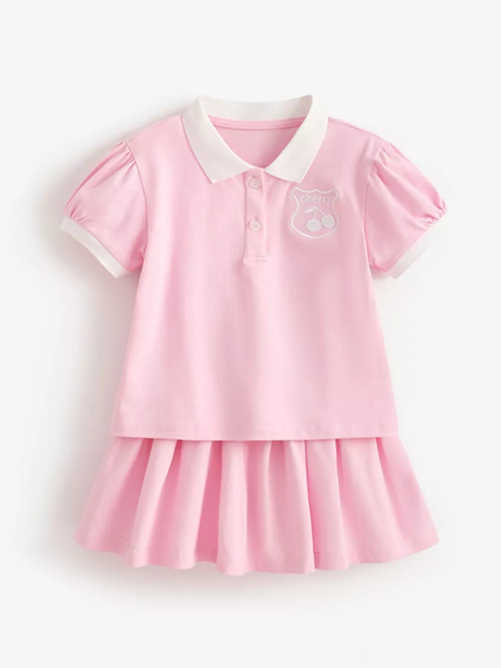 Children's Short Sleeve Polo and Skirt Set, image 2