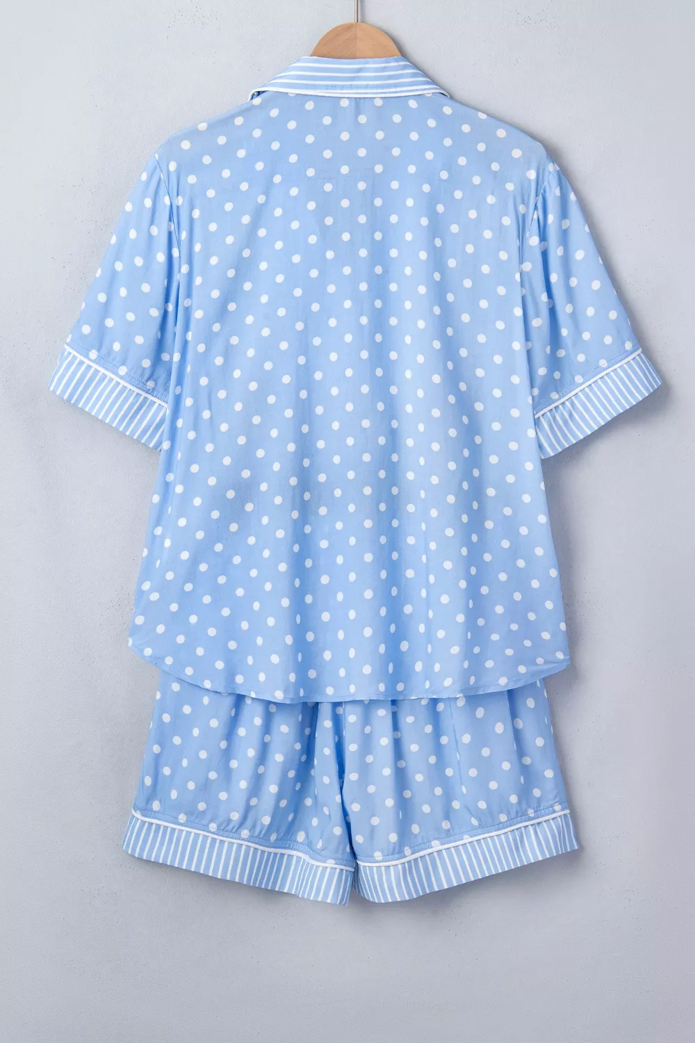 Dotted Print Soft Short Pajama Set, image 6