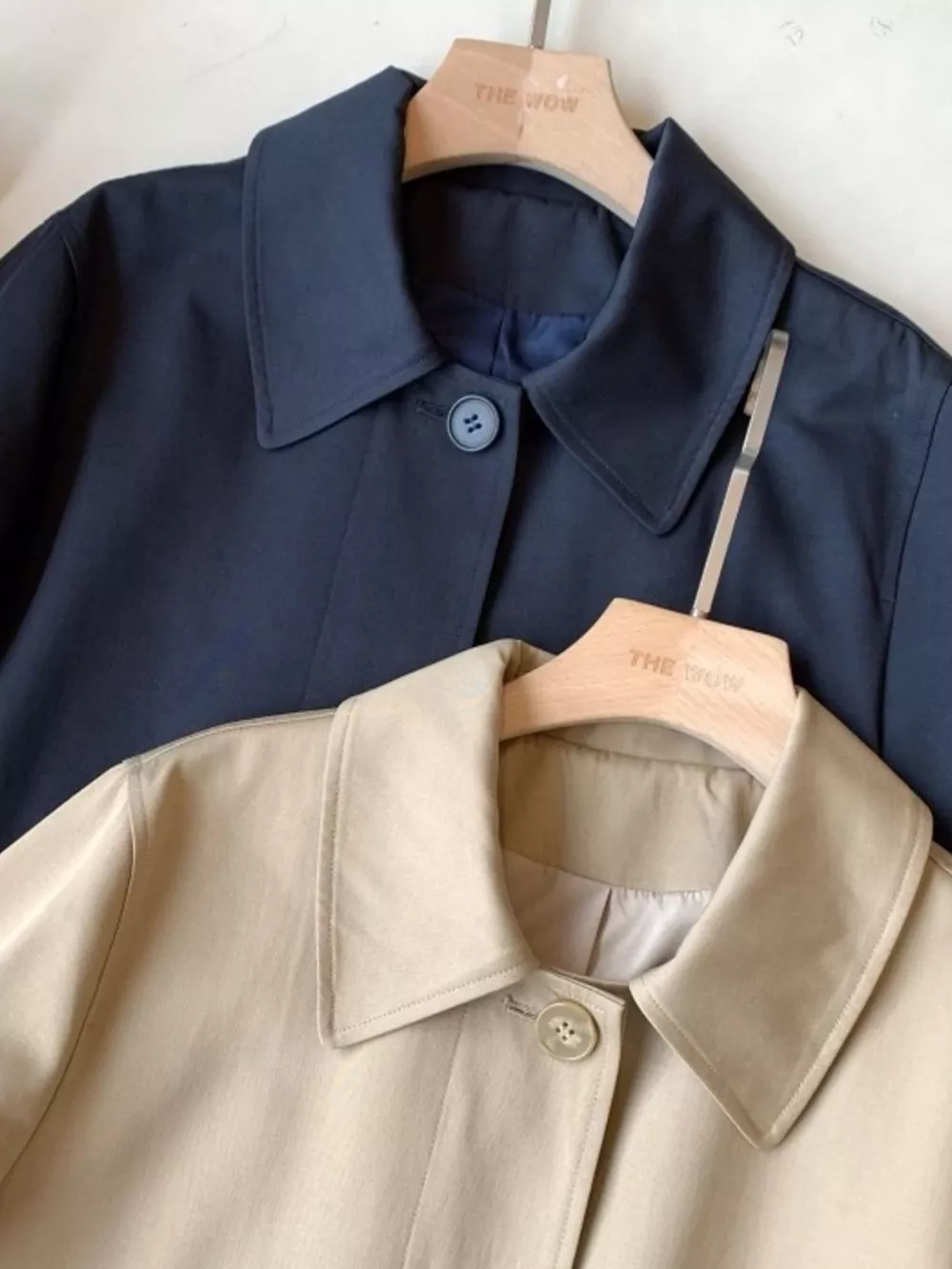 Classic Minimalist Single-Breasted Trench Coat Outerwear, image 6